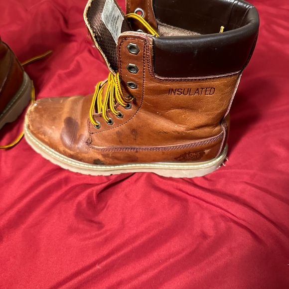 Lone Wolf Boots vintage Size 8 Thermolite Leather Work Boots - Picture 3 of 15
